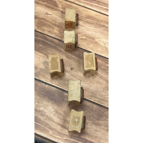 LOT OF 6 HERO ARTS HOLIDAY THEMED WOOD MOUNTED RUBBER STAMPS SANTA NOEL GIFT - Picture 3 of 6